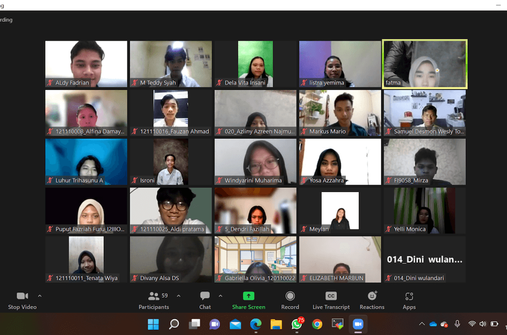 Himpunan Mahasiswa Fisika Institut Teknologi Sumatera Melaksanakan Kegiatan Pembukaan Kaderisasi HIMAFI 2022